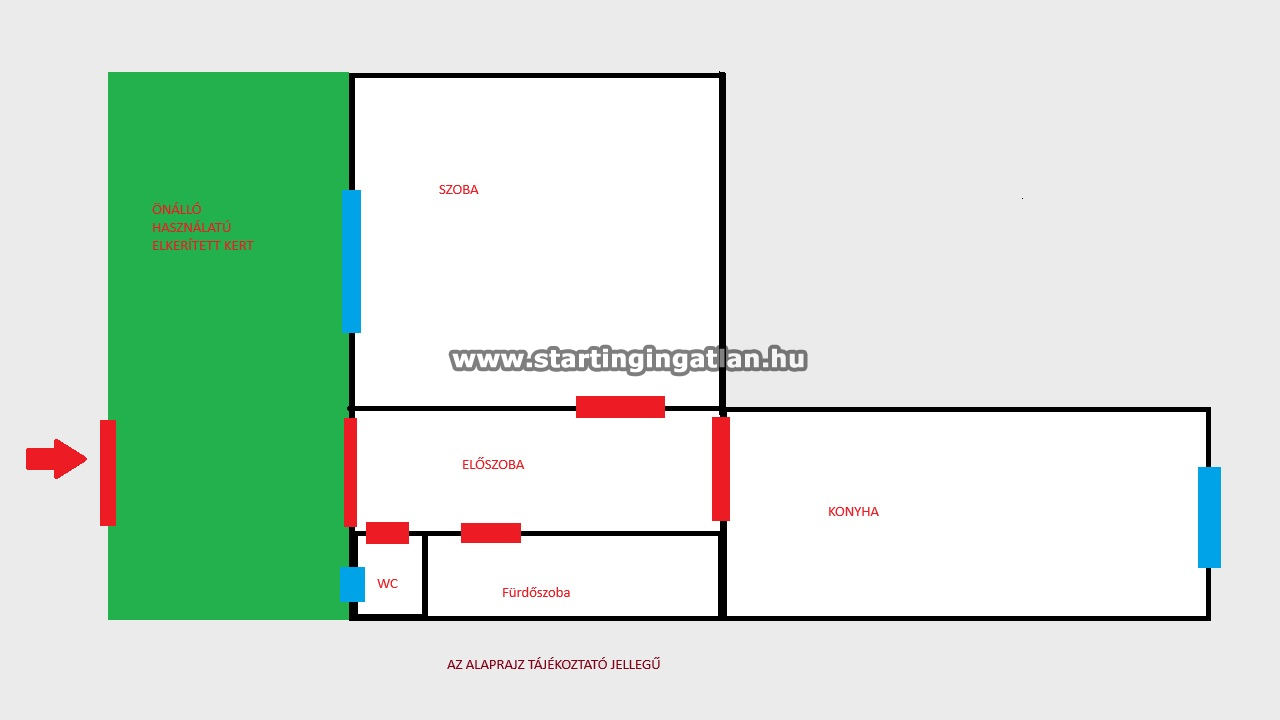 Eladó Tégla lakás Budapest X. kerület ingatlan alaprajz