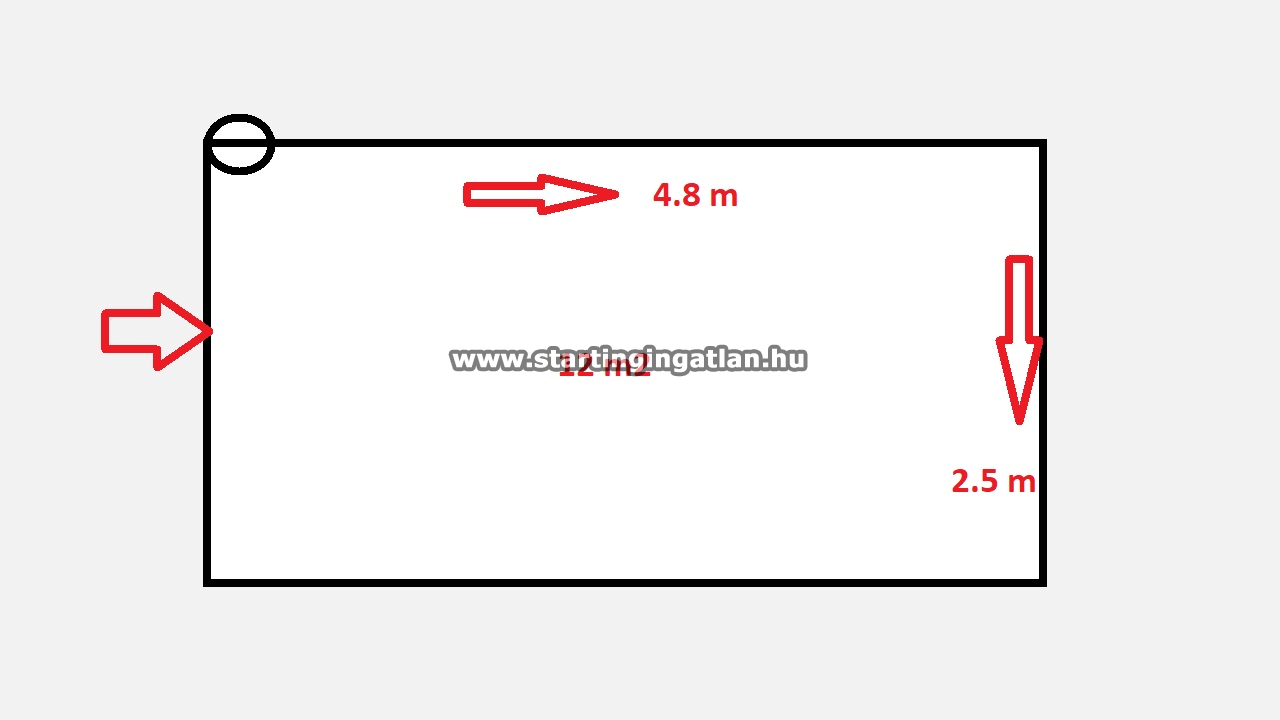 Eladó Garázs Budapest IV. kerület ingatlan alaprajz