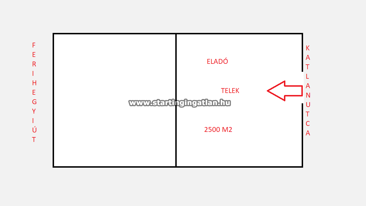 Eladó Telek Budapest XVII. kerület ingatlan alaprajz