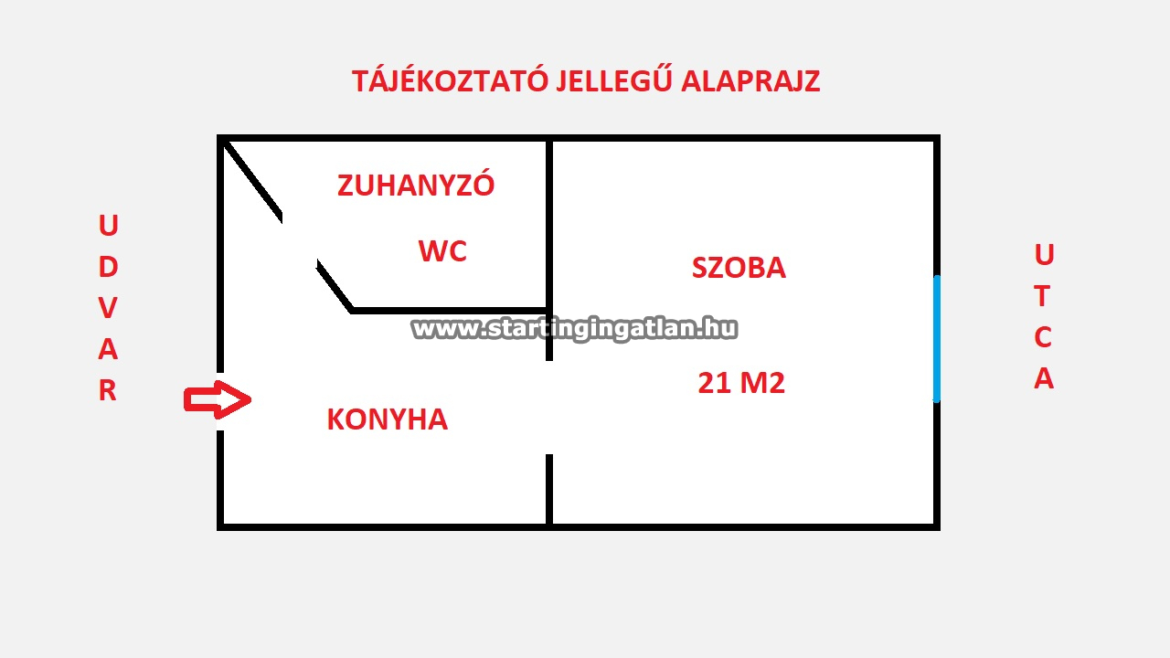 Eladó Tégla lakás Budapest IV. kerület ingatlan alaprajz