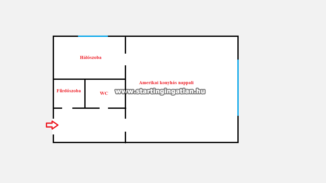 Eladó Tégla lakás Budapest III. kerület ingatlan alaprajz