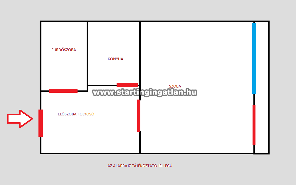 Eladó Panel lakás Budapest XI. kerület ingatlan alaprajz