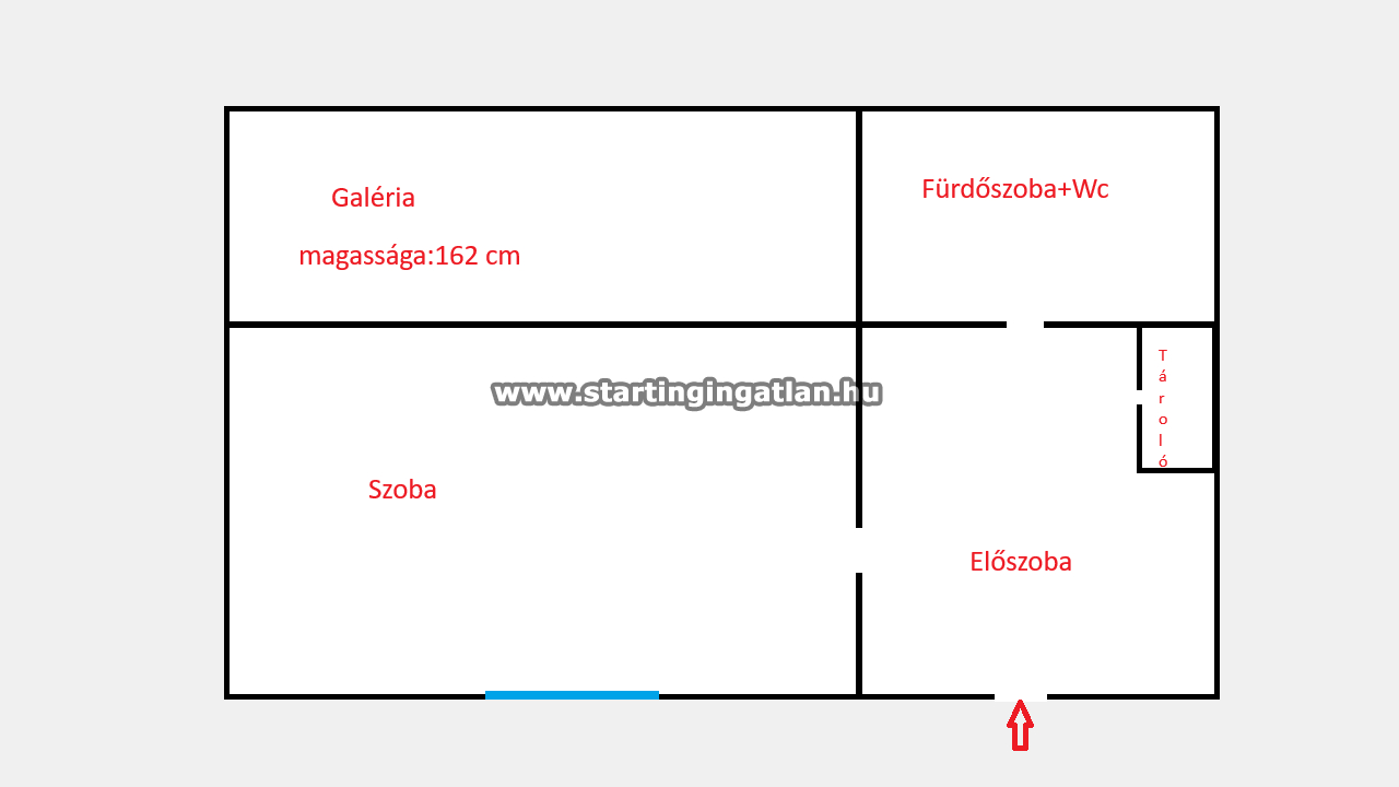 Eladó Tégla lakás Budapest VI. kerület ingatlan alaprajz