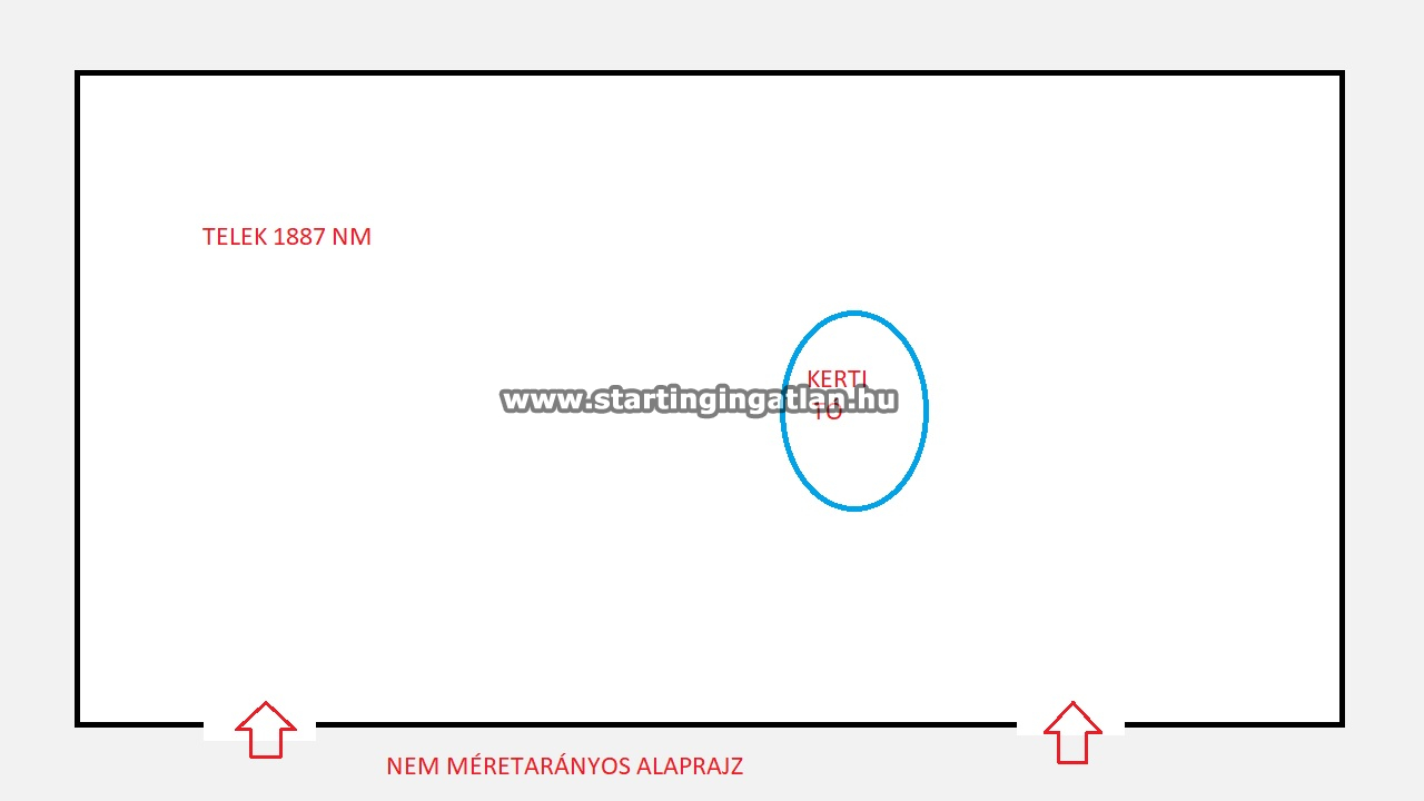 Eladó Telek Budapest XVI. kerület ingatlan alaprajz