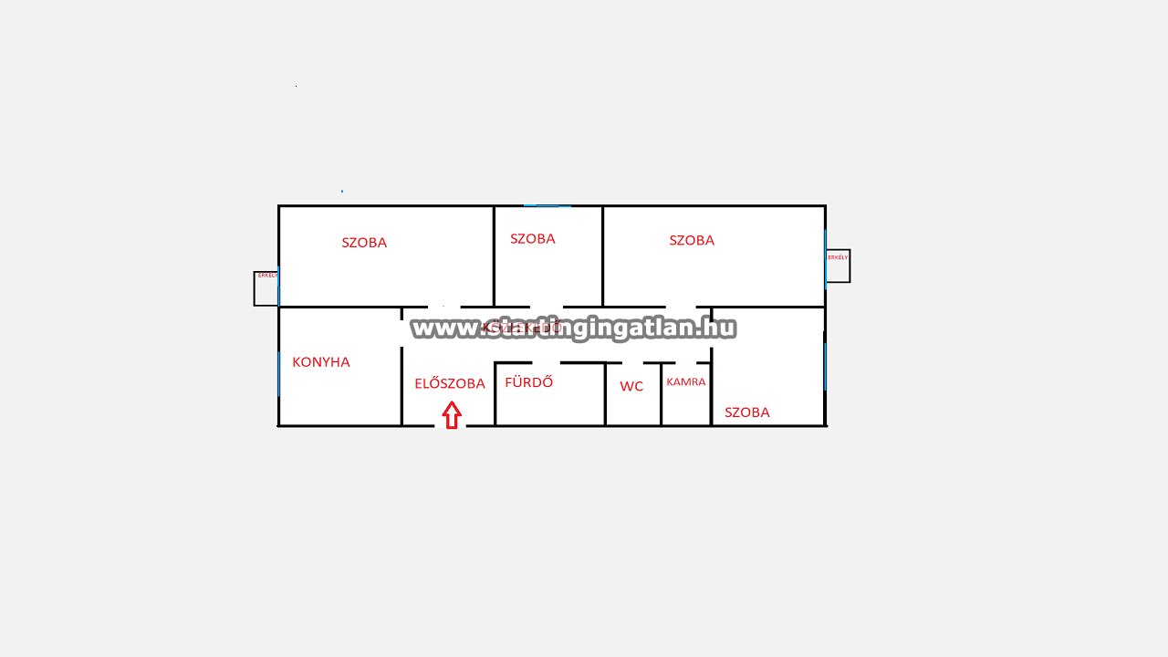 Eladó Panel lakás Budapest XVII. kerület ingatlan alaprajz