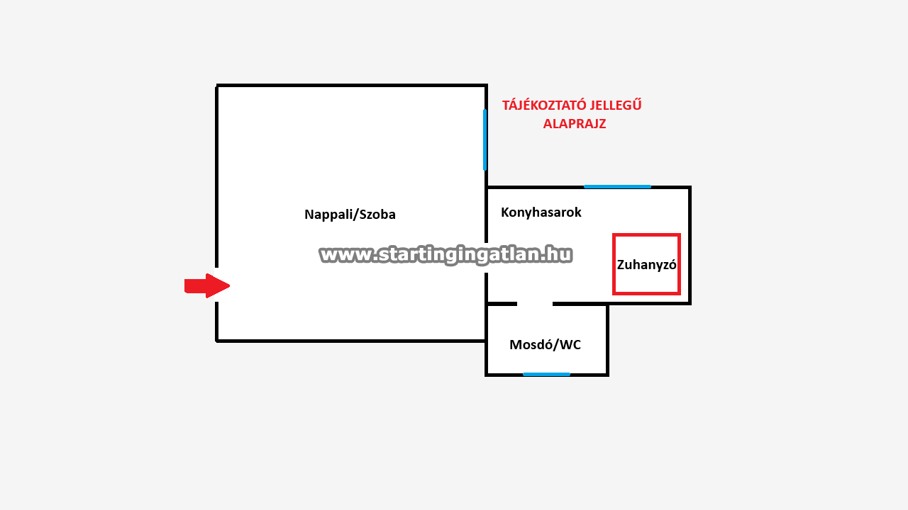 Eladó Tégla lakás Budapest VII. kerület ingatlan alaprajz