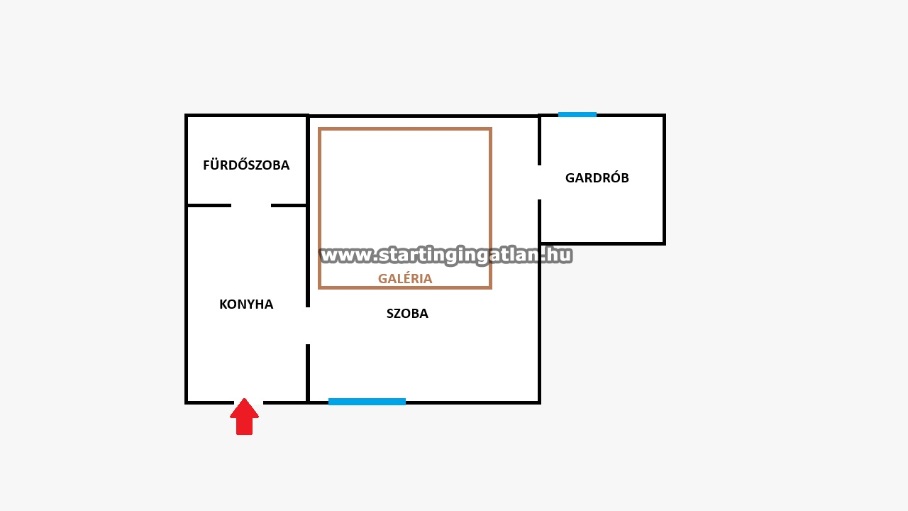 Eladó Tégla lakás Budapest VII. kerület ingatlan alaprajz