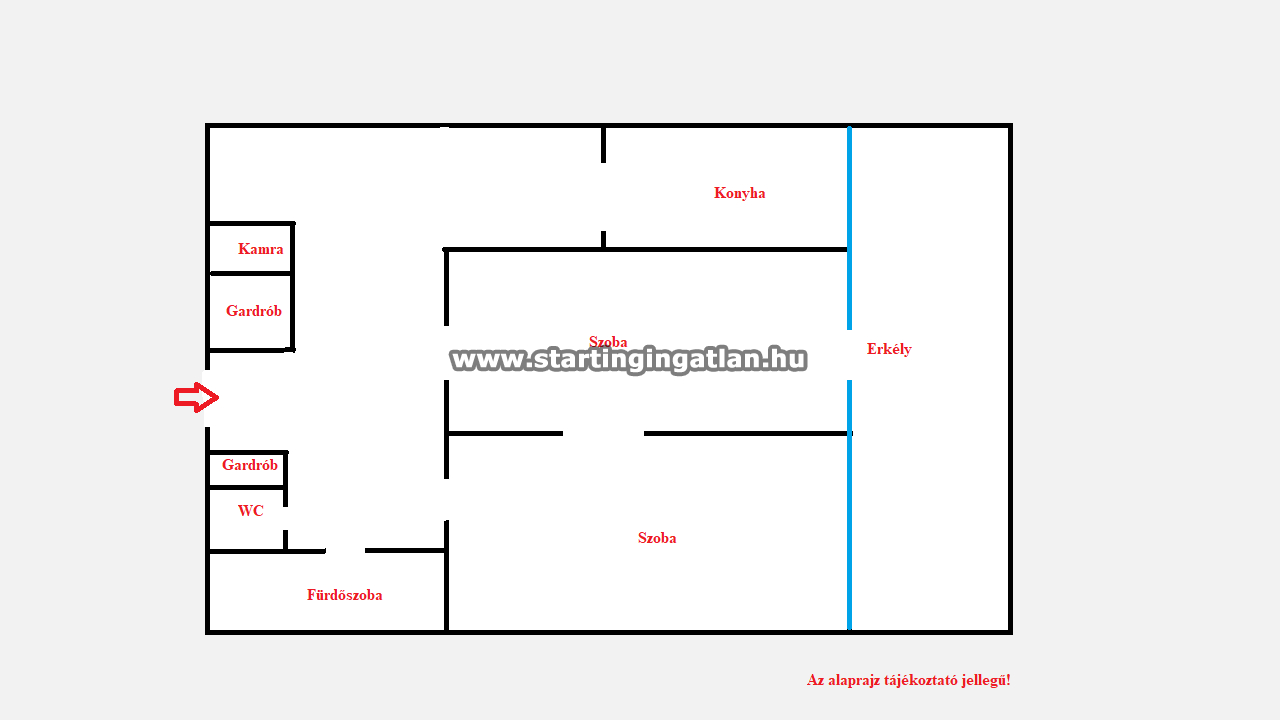 Eladó Panel lakás Budapest IV. kerület ingatlan alaprajz
