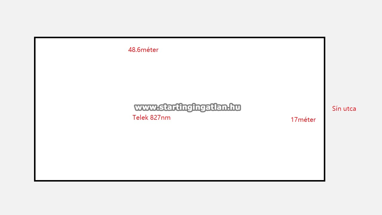 Eladó Telek Budapest XV. kerület ingatlan alaprajz