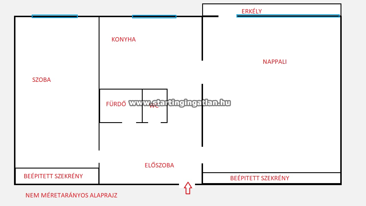 Eladó Panel lakás Budapest XV. kerület ingatlan alaprajz