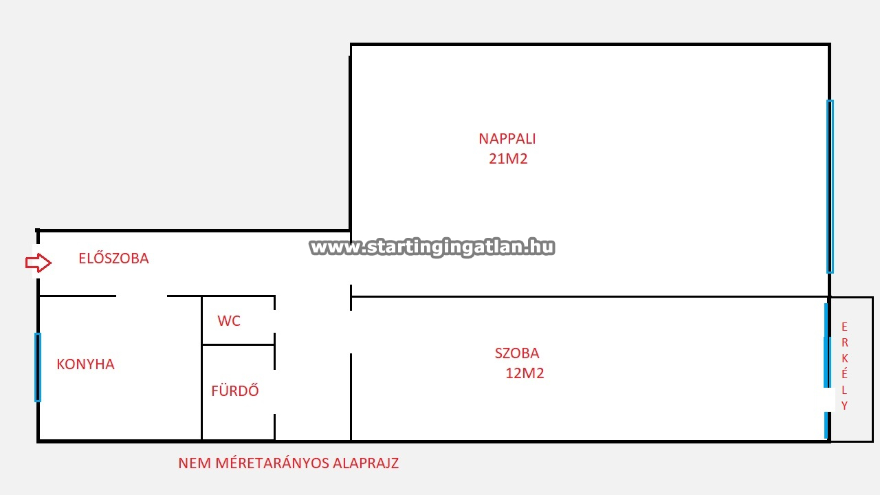 Eladó Panel lakás Budapest XIV. kerület ingatlan alaprajz
