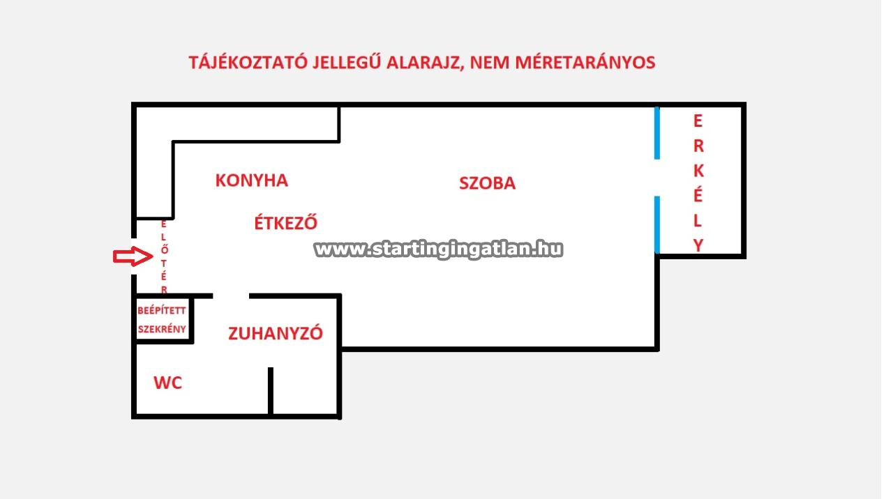 Eladó Tégla lakás Budapest III. kerület ingatlan alaprajz