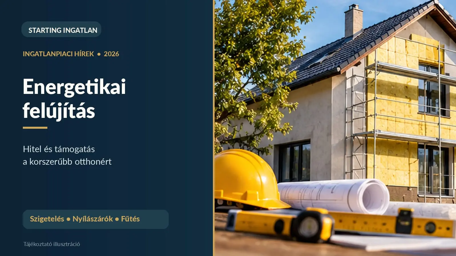 Energetikai felújítás 2026 – családi ház hőszigetelése, állami támogatás és kedvezményes hitel