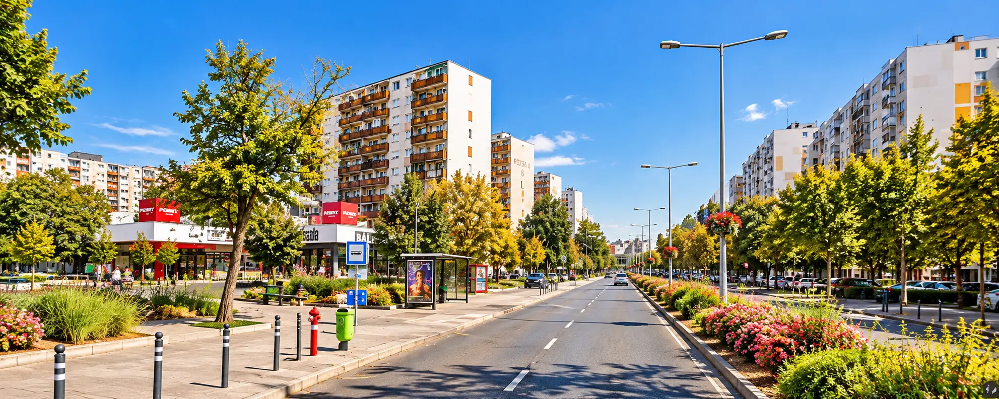 Újpesti panellakások a Rózsa utcában, Budapest IV. kerület